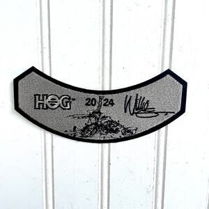 Harley Davidson Owners Group HOG Patch 2024 Willie G Black Silver